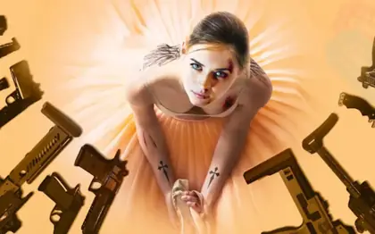 Arte ilustrativa de filme de ação