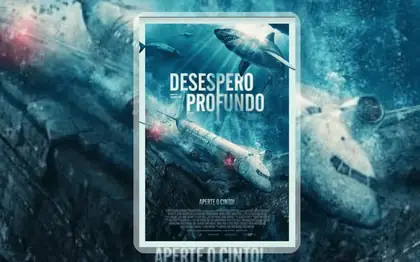 Arte ilustrativa de pôster de filme ou série