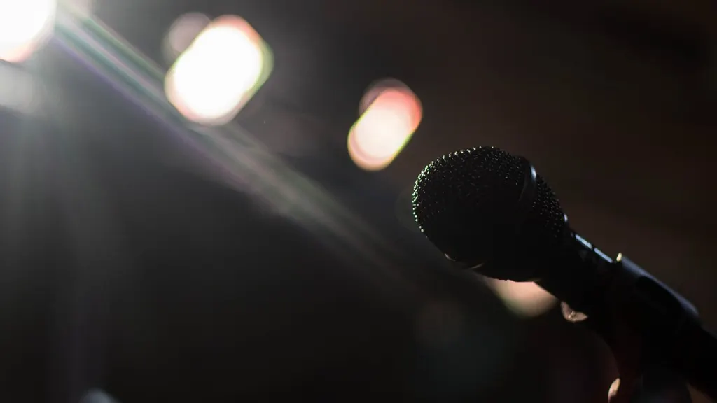 Show com luzes no palco