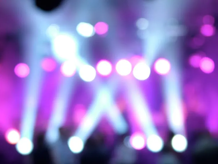 Show com luzes no palco