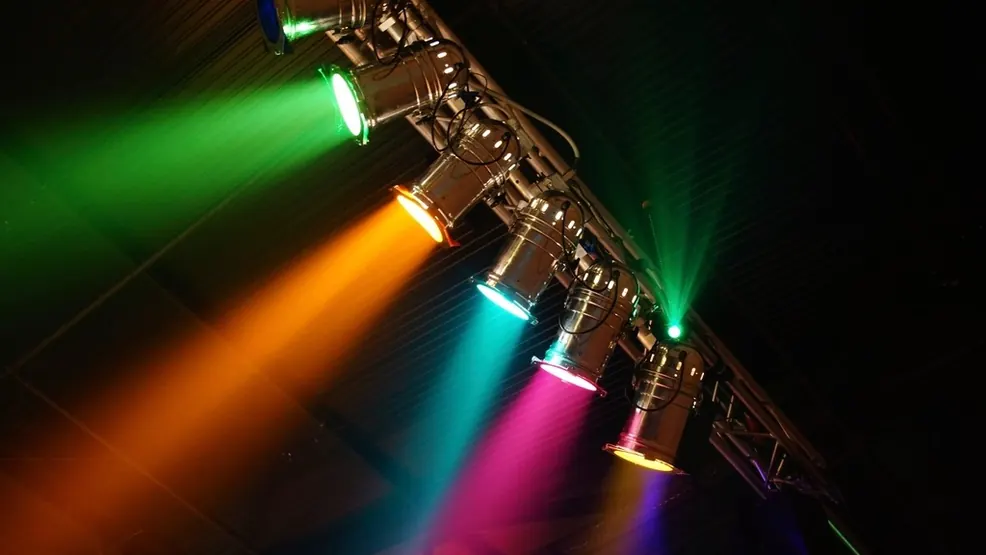 Show com luzes no palco