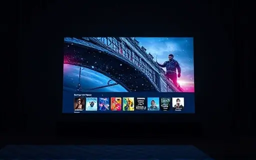 Televisão com interface de streaming aberta